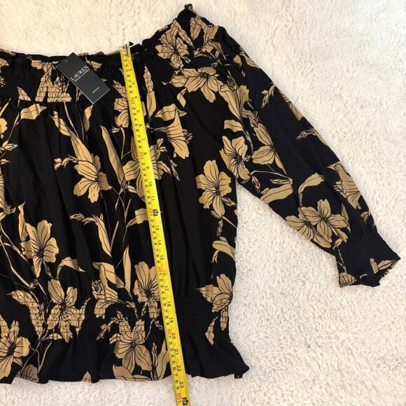 Lauren Ralph Lauren Women's Floral Jersey Off the Shoulder SZ 3X NWT - Picture 6 of 8
